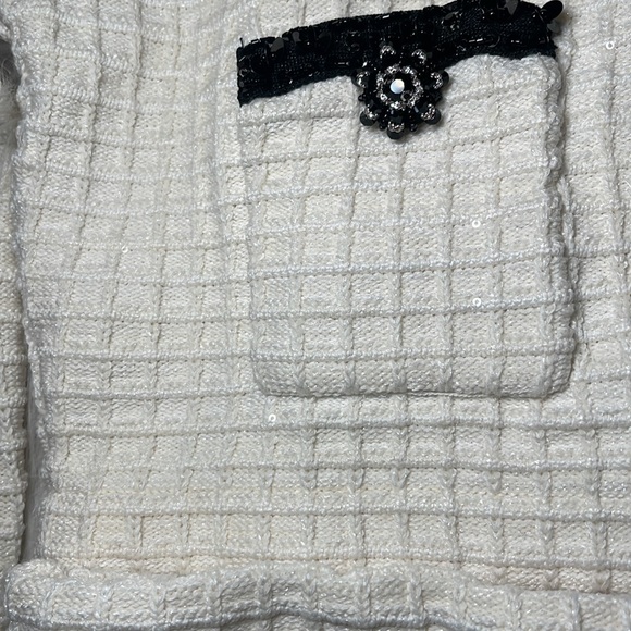 Self-Portrait Cream Textured Knit Set - Picture 6 of 6